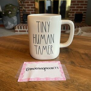 Rae Dunn Cream Mug - Tiny Human Tamer